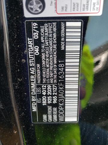 WDDPK3JA0KF163481 Mercedes-Benz Slc 300