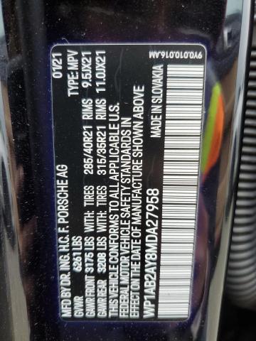 WP1AB2AY8MDA27958 Porsche CAYENNE S
