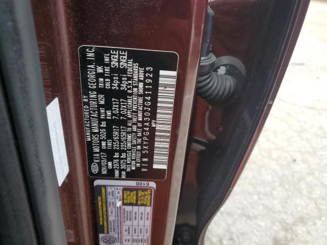 5XYPG4A30JG411923 KIA SORENTO LX