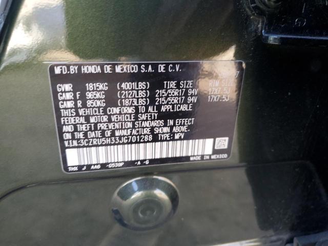 3CZRU5H33JG701288 Honda HR-V LX
