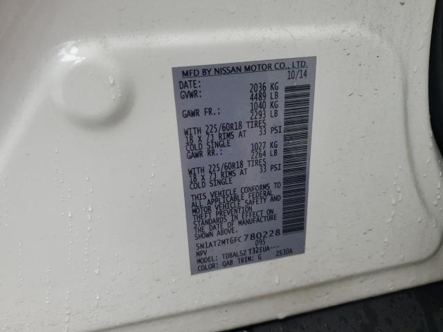 5N1AT2MT6FC780228 Nissan ROGUE S