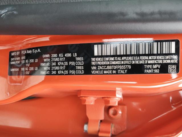 ZACCJBBT0FPB55779 Jeep Renegade Latitude