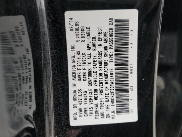 1HGCR2F50FA026619 Honda Accord Sport