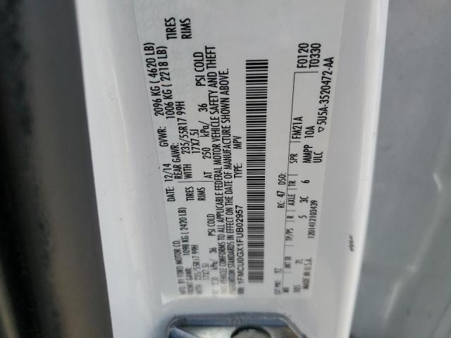 1FMCU0GX1FUB02957 Ford ESCAPE SE