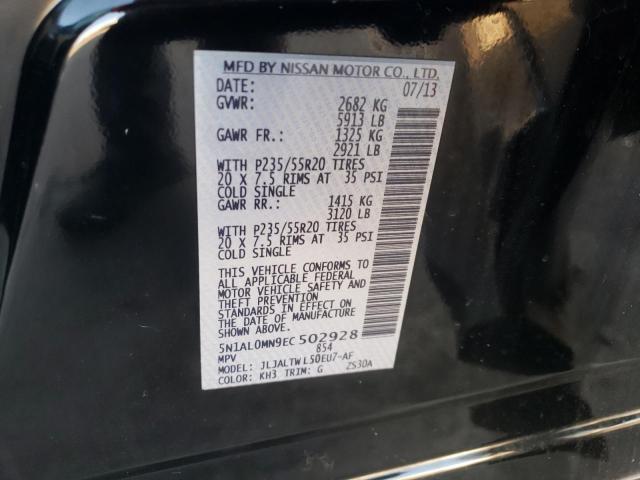 5N1AL0MN9EC502928 Infiniti QX60