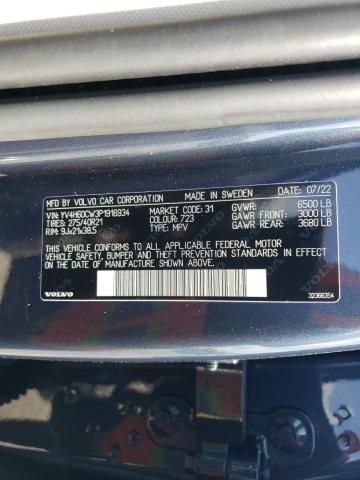 YV4H60CW3P1916934 Volvo XC90 PLUS