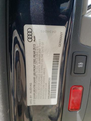 WAUANAF46HN058289 Audi A4 PREMIUM