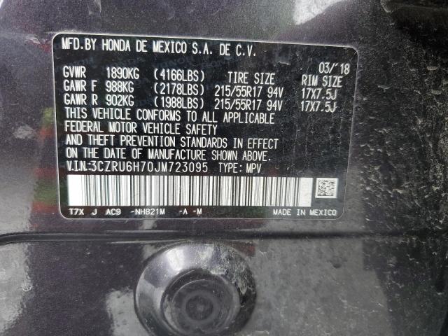 3CZRU6H70JM723095 Honda Hr-v Exl