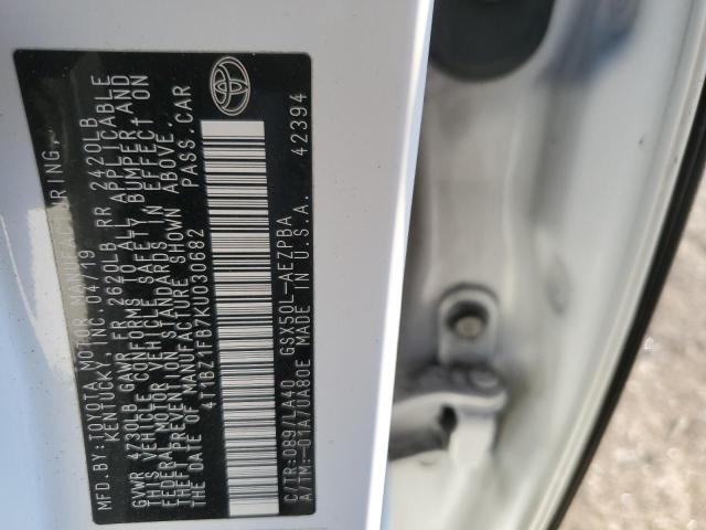 4T1BZ1FB7KU030682 Toyota AVALON XLE