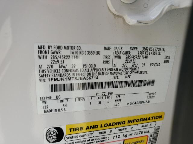 1FMJK1MT8JEA56714 Ford Expedition Max Platinum