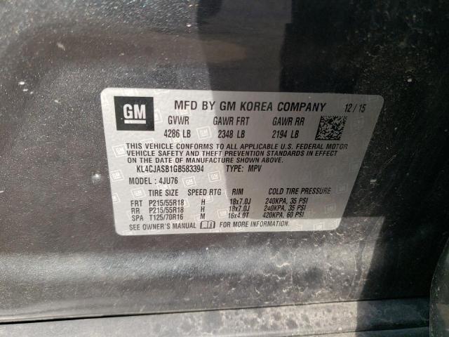 KL4CJASB1GB583394 Buick Encore