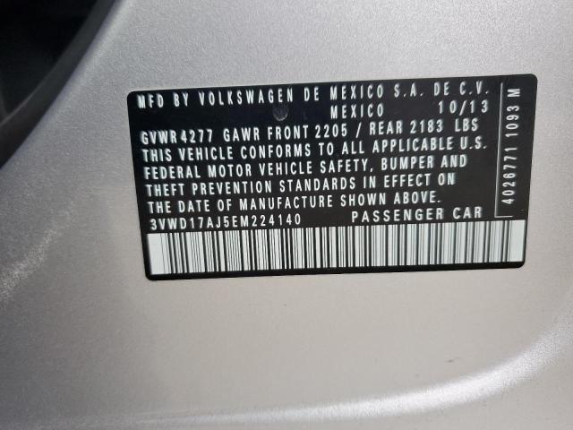 3VWD17AJ5EM224140 Volkswagen JETTA SE