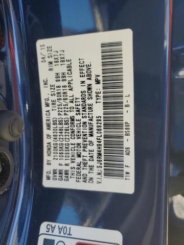 5J6RM4H94FL069295 Honda Cr-v Touring