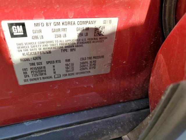 KL4CJCSB7FB167635 Buick Encore