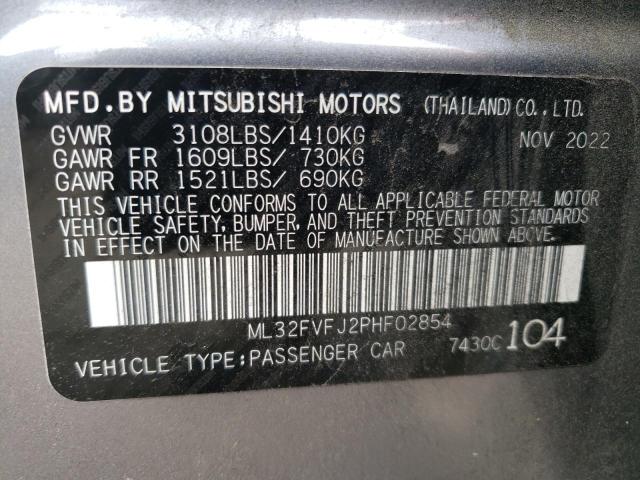 ML32FVFJ2PHF02854 Mitsubishi Mirage G4 Se