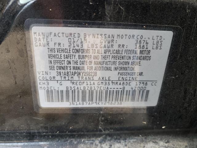 3N1AB7AP9KY298238 Nissan SENTRA S