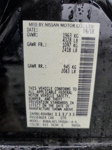 1N4BL4DV8KC113733 Nissan ALTIMA SV