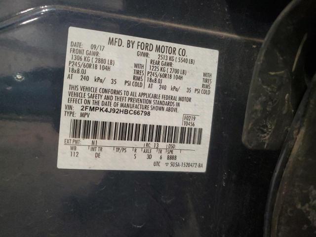 2FMPK4J92HBC66798 Ford EDGE SEL