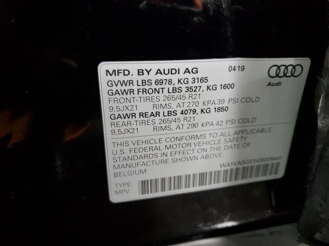 WA1VABGE5KB009441 Audi E-tron Prestige