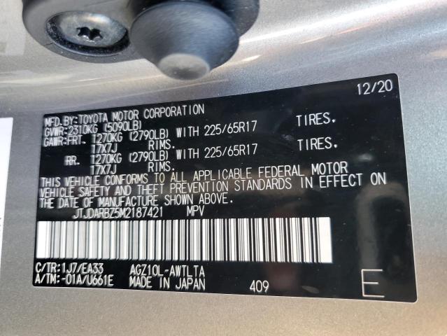 JTJDARBZ5M2187421 Lexus Nx 300 Base