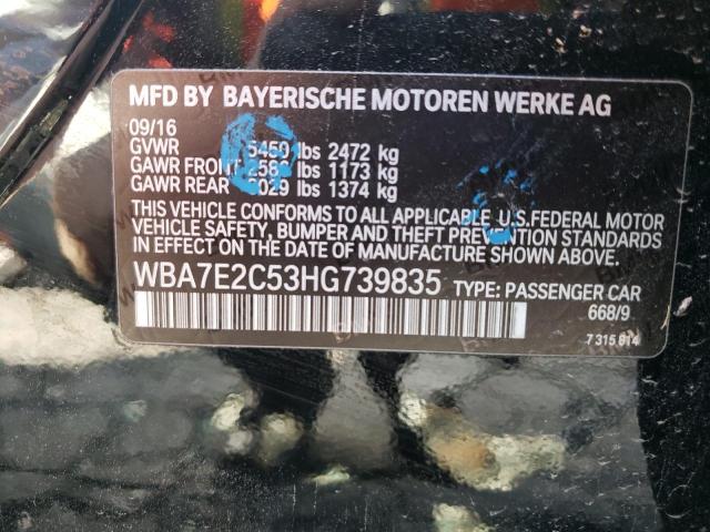 WBA7E2C53HG739835 BMW 740 I