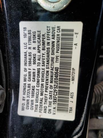 19XFC2F52JE040640 Honda Civic Lx