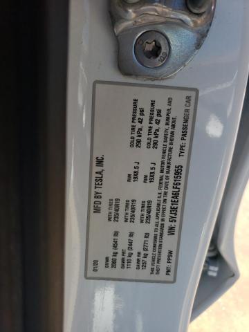 5YJ3E1EA6LF615955 Tesla MODEL 3
