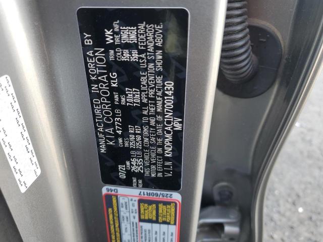 KNDPMCAC1N7001430 KIA Sportage Lx