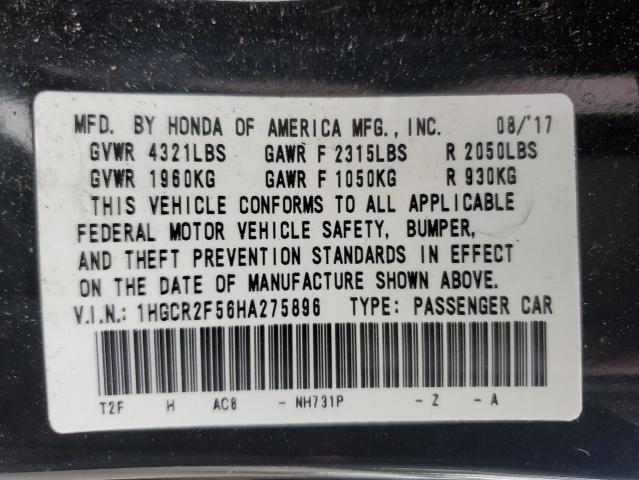 1HGCR2F56HA275896 Honda Accord Sport