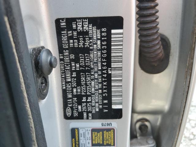 5XYKT4A64FG636188 KIA SORENTO LX