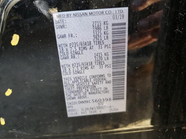 5N1DL0MN9KC560398 Infiniti QX60 LUXE