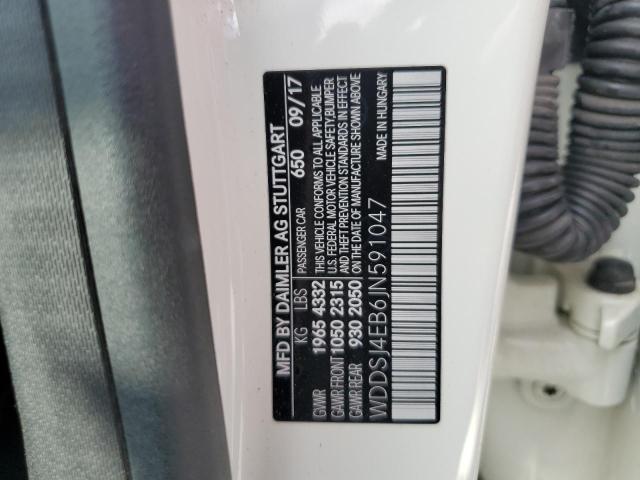 WDDSJ4EB6JN591047 Mercedes-Benz CLA 250