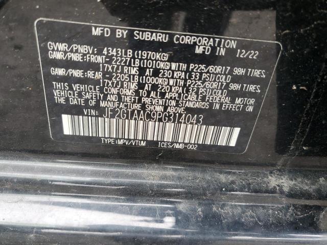 JF2GTAAC9PG314043 Subaru Crosstrek