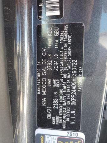 KIA FORTE FE 2021 3KPF24AD9ME390722 Image 12