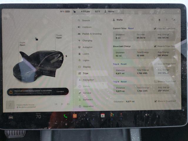 5YJ3E1EA1PF638033 Tesla MODEL 3
