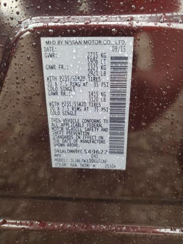 5N1AL0MN9FC549622 Infiniti QX60