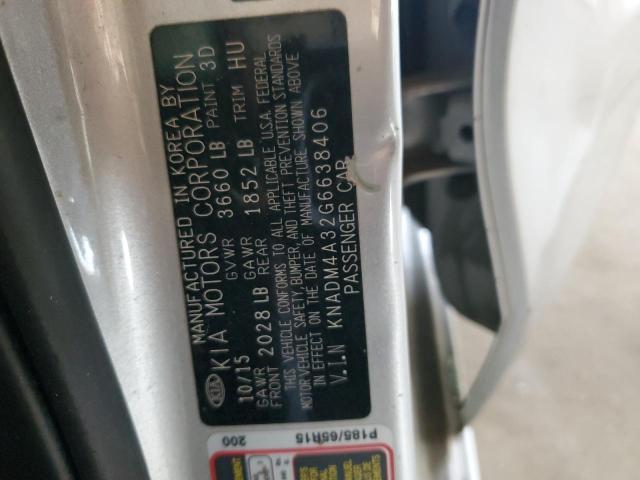 KNADM4A32G6638406 KIA RIO LX