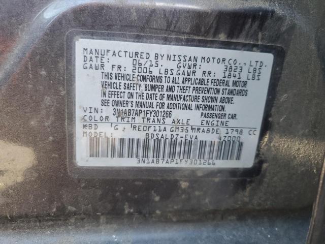 3N1AB7AP1FY301266 Nissan SENTRA S
