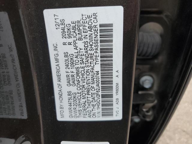 1HGCV2F62JA003744 Honda ACCORD EXL