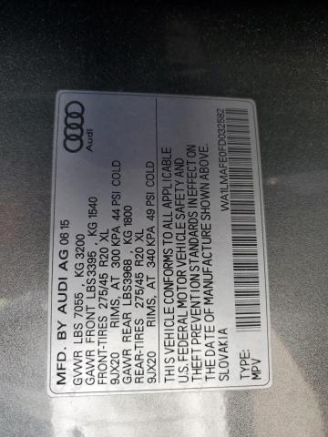 WA1LMAFE0FD032582 Audi Q7 Tdi Premium Plus
