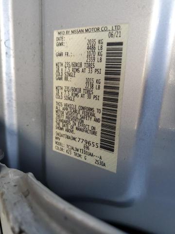 5N1AT3BA3MC779655 Nissan ROGUE SV