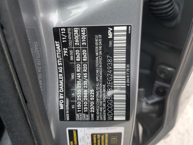 WDCGG5HB2EG249387 Mercedes-Benz GLK 350