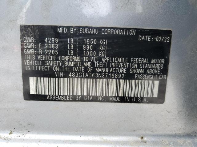 4S3GTAB63N3719892 Subaru Impreza
