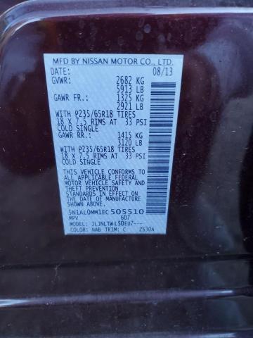 5N1AL0MM1EC505510 Infiniti QX60