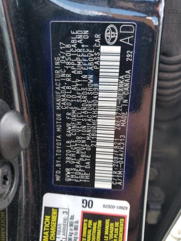 2T1BURHEXHC904098 Toyota COROLLA L