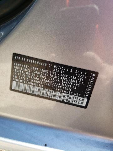 3VWEM7BU2NM000358 Volkswagen JETTA SE