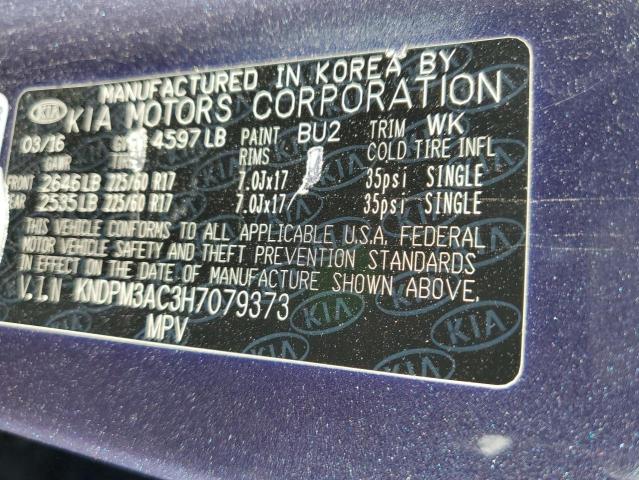 KNDPM3AC3H7079373 KIA Sportage Lx
