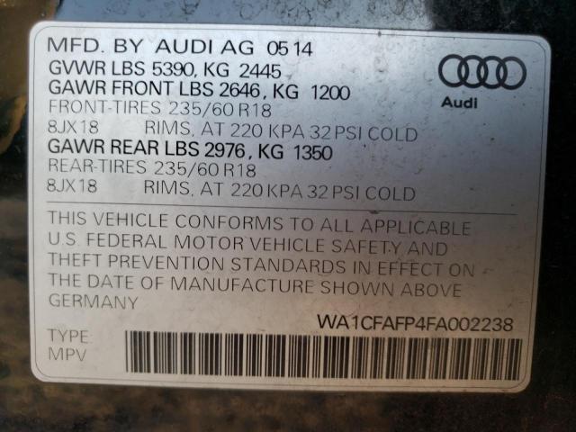 WA1CFAFP4FA002238 Audi Q5 PREMIUM