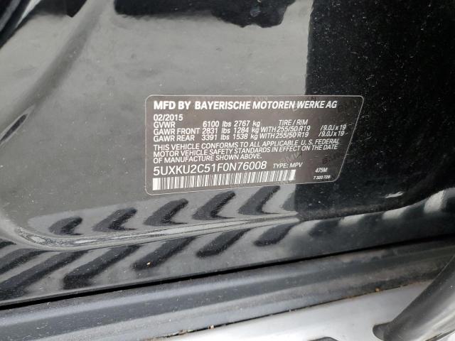 5UXKU2C51F0N76008 BMW X6 Xdrive35i