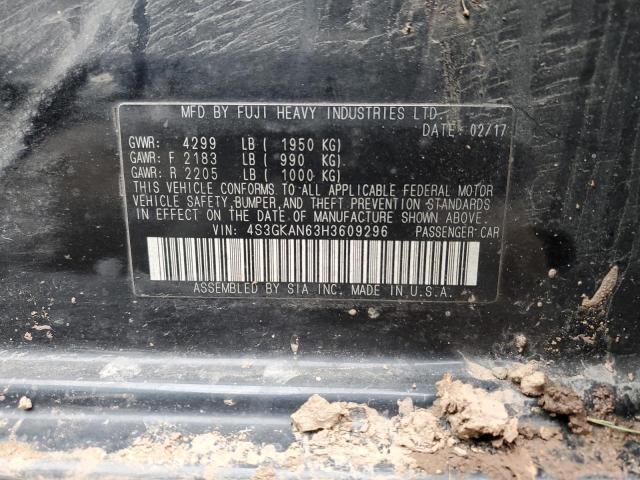 4S3GKAN63H3609296 Subaru Impreza Limited